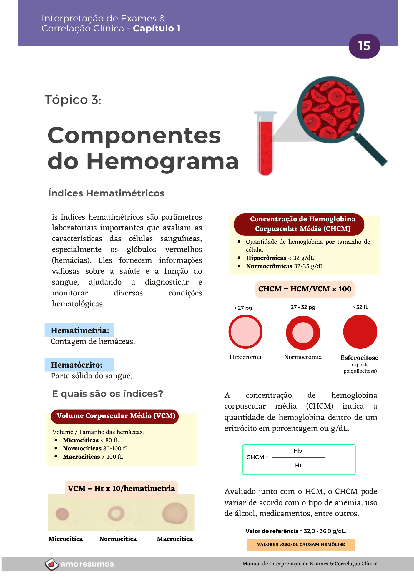 Página do Manual - Correlações Clínicas
