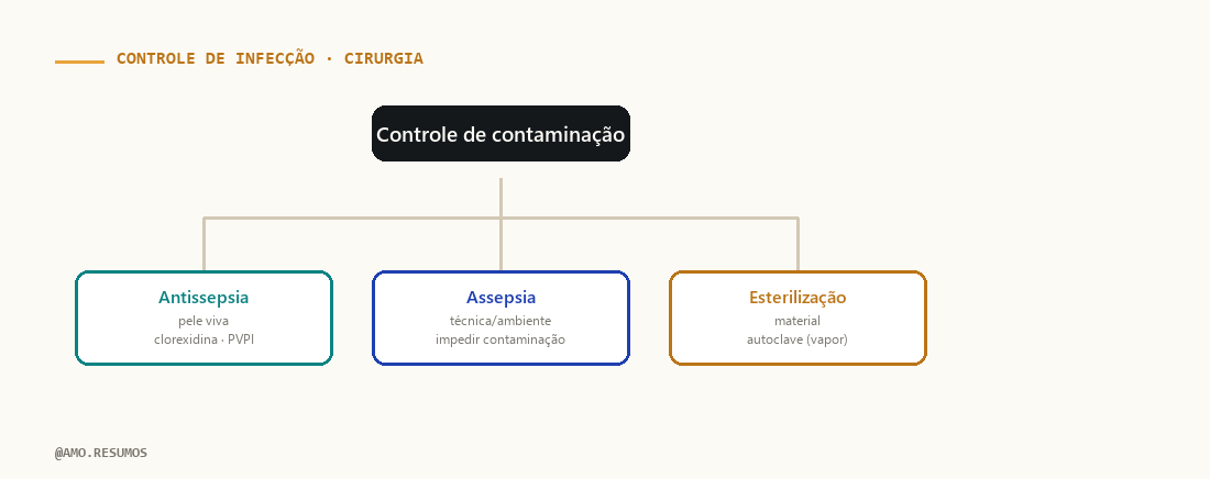 Esquema — Assepsia e Antissepsia