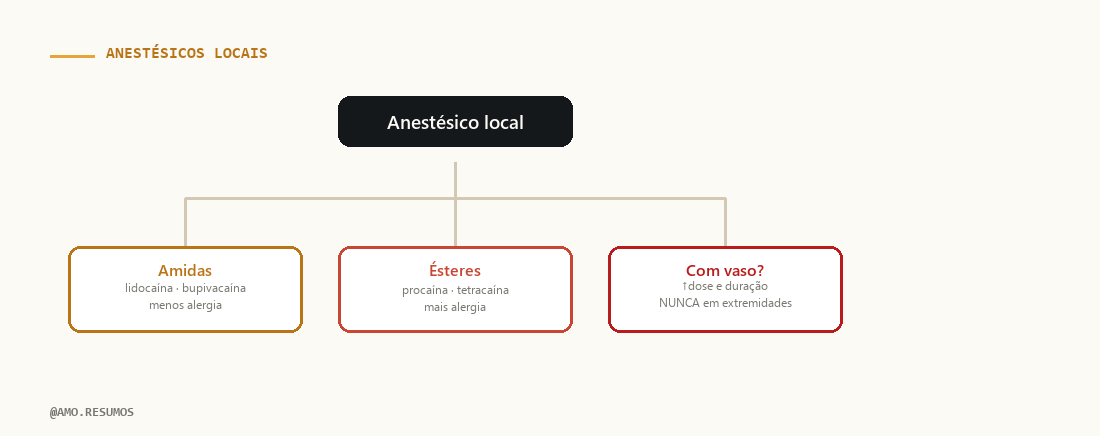 Esquema — Anestesia Local