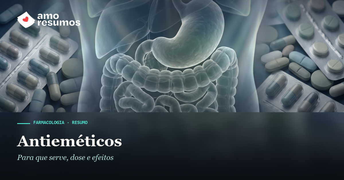 Antieméticos — ilustração — Amo Resumos