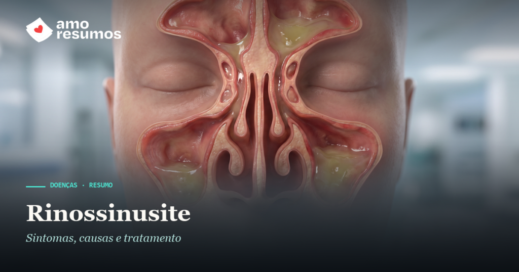Rinossinusite — ilustração — Amo Resumos