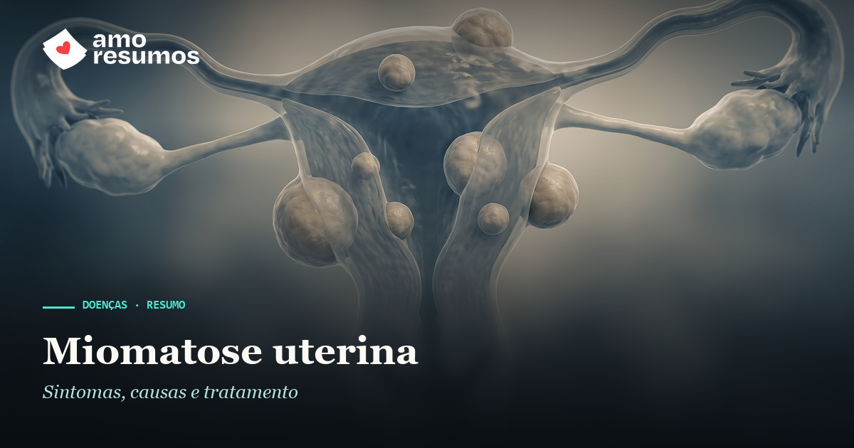 Miomatose uterina — ilustração — Amo Resumos