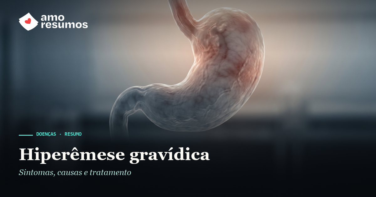 Hiperêmese gravídica — ilustração — Amo Resumos