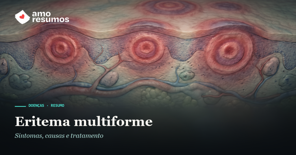 Eritema multiforme — ilustração — Amo Resumos
