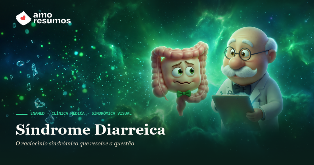 Síndrome Diarreica — capa Sindrômica Visual ENAMED