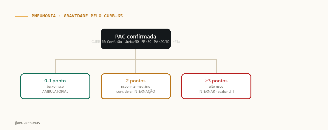 Esquema de raciocínio sindrômico — Pneumonias (PAC)