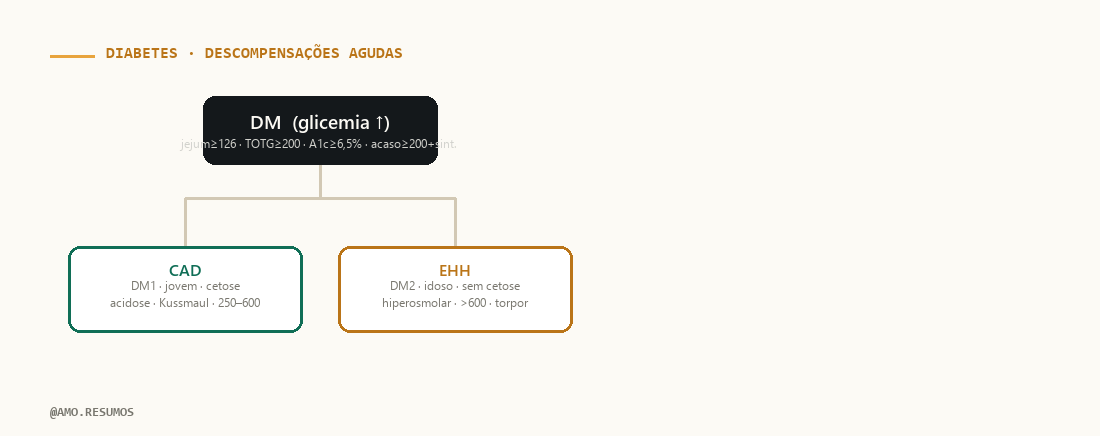 Esquema de raciocínio sindrômico — Diabetes Mellitus