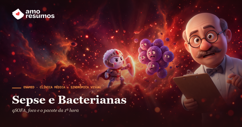 Sepse e Bacterianas — capa Sindrômica Visual ENAMED