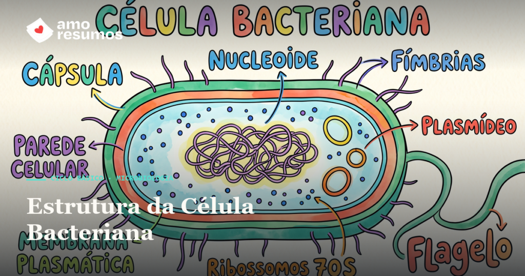 Estrutura da Célula Bacteriana: 7 componentes