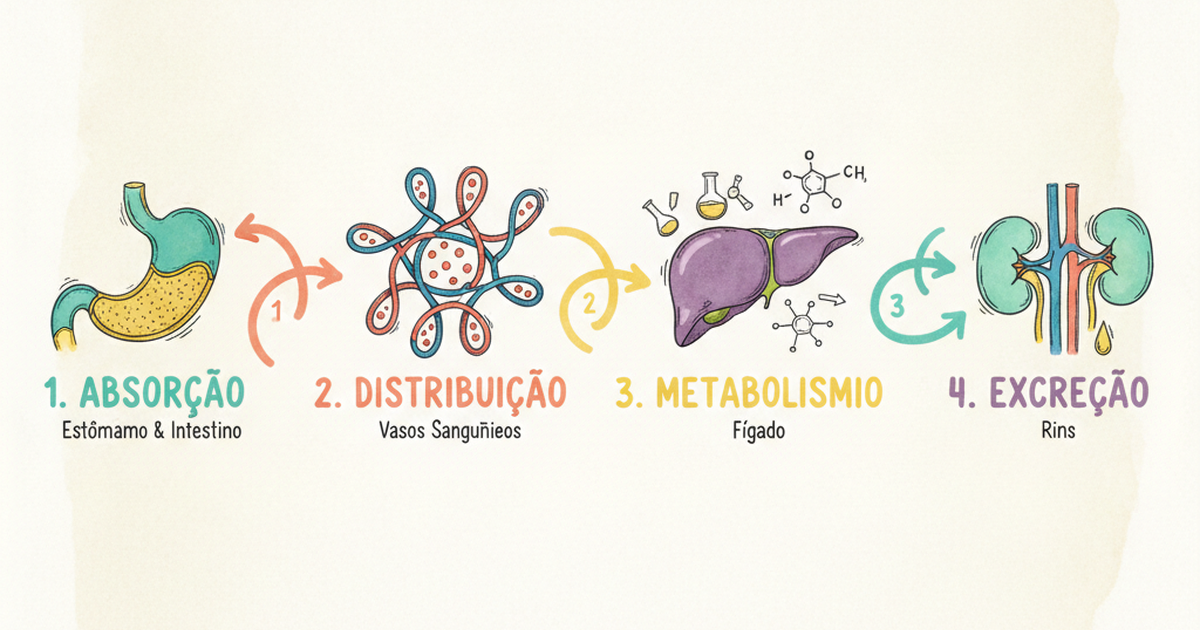 ADME: absorção, distribuição, metabolismo e excreção — Amo Resumos