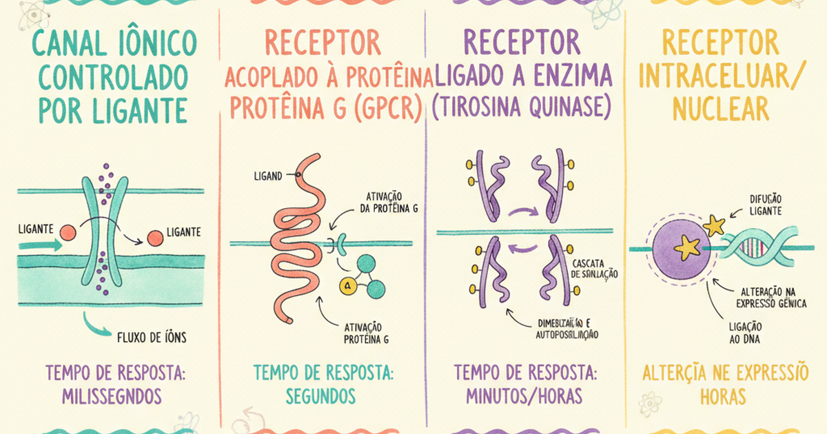 As quatro superfamílias de receptores farmacológicos — Amo Resumos