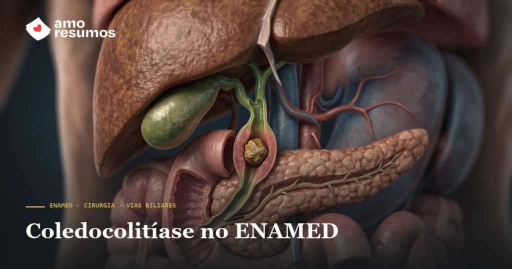 Coledocolitíase no ENAMED: cálculo no colédoco e CPRE — Amo Resumos
