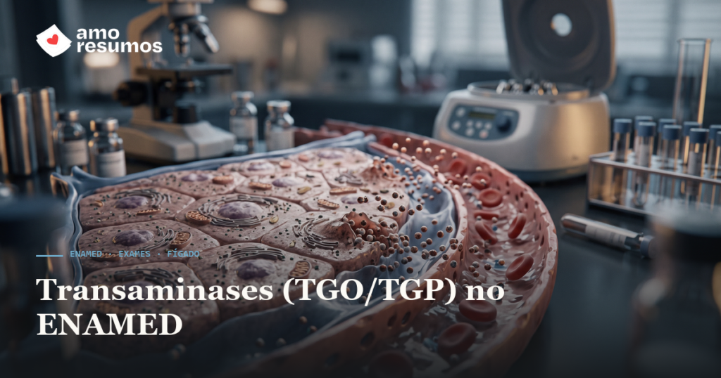 Transaminases (TGO/TGP) no ENAMED: o que AST e ALT revelam — Amo Resumos
