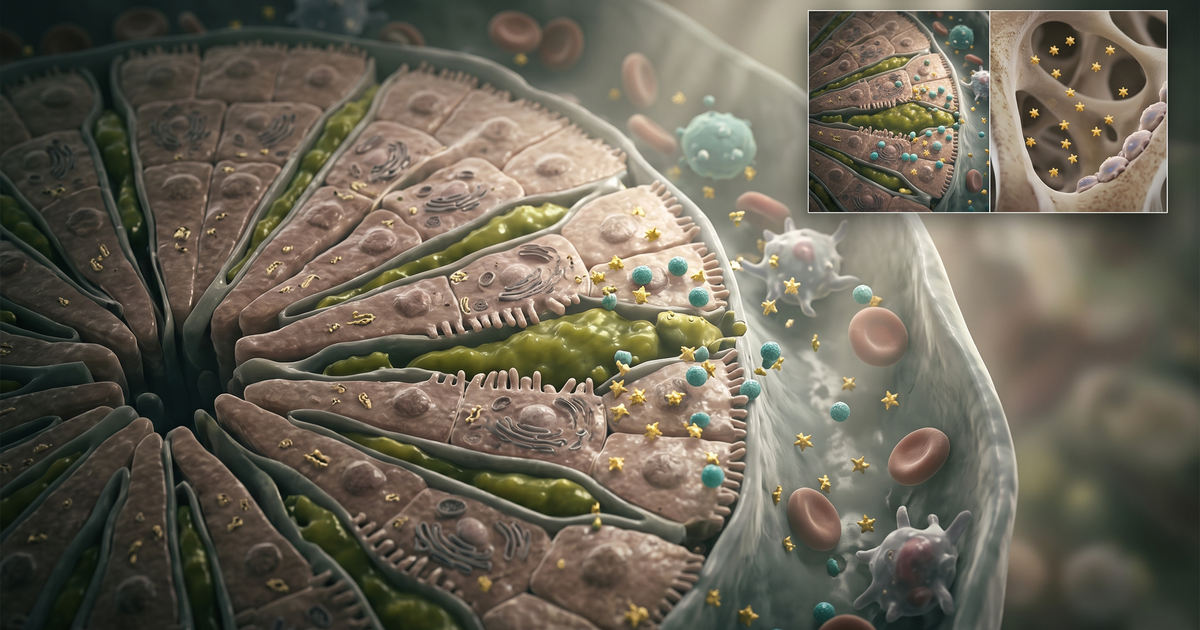 Fosfatase alcalina e GGT elevadas: o padrão colestático das vias biliares — ilustração Amo Resumos