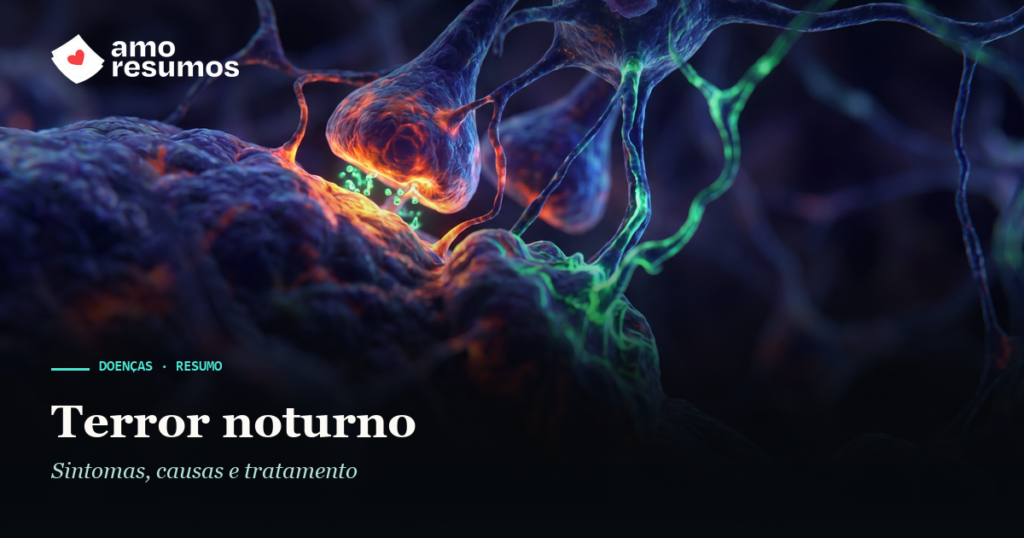 Terror noturno — ilustração — Amo Resumos