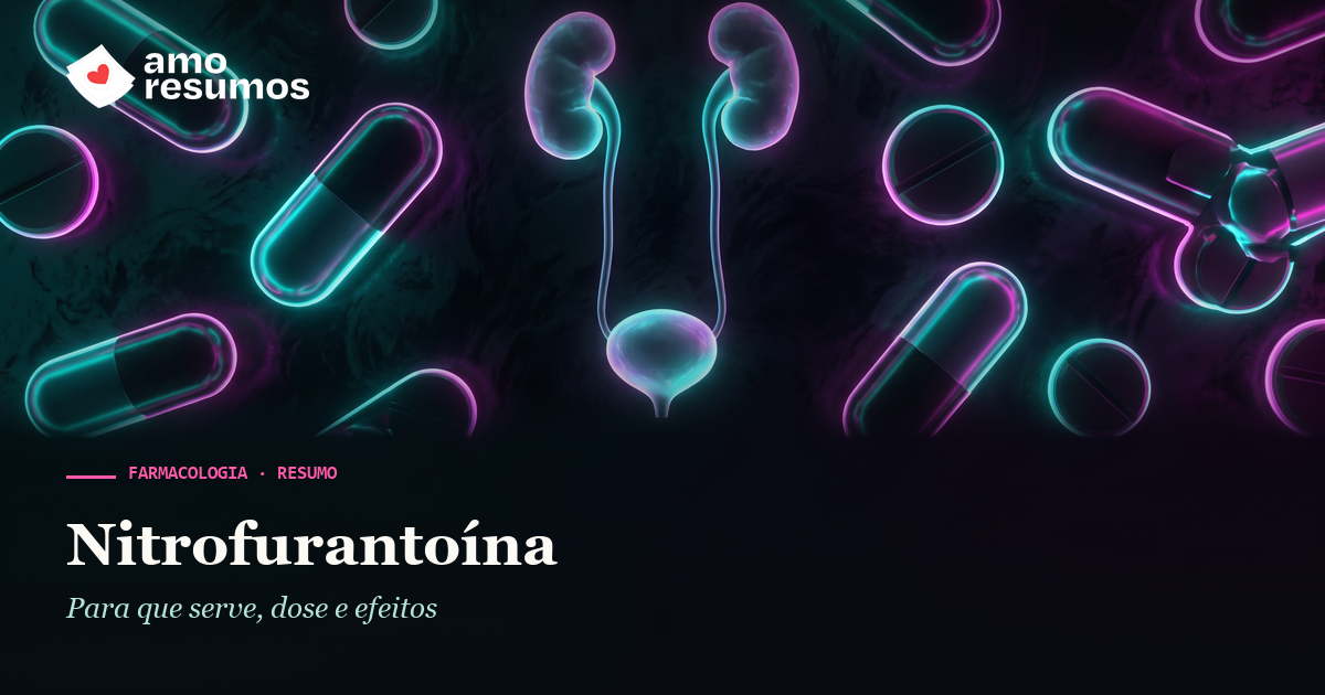 Nitrofurantoína — ilustração — Amo Resumos