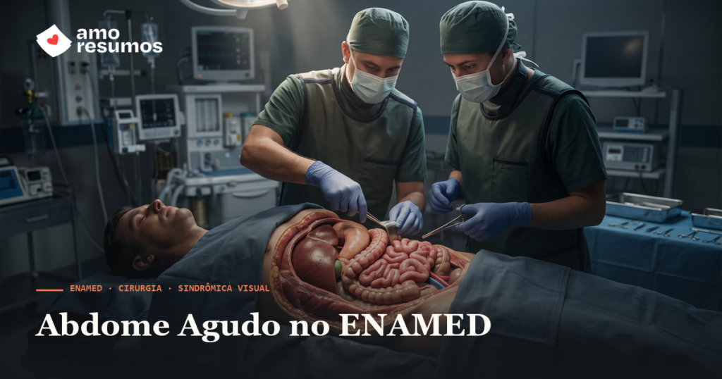 Abdome Agudo no ENAMED — capa Sindrômica Visual ENAMED