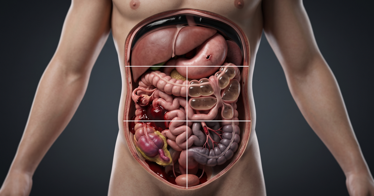 Os 5 padrões do abdome agudo: inflamatório, perfurativo, obstrutivo, vascular e hemorrágico — Sindrômica Visual