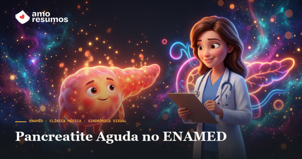 Pancreatite Aguda no ENAMED — capa Sindrômica Visual ENAMED