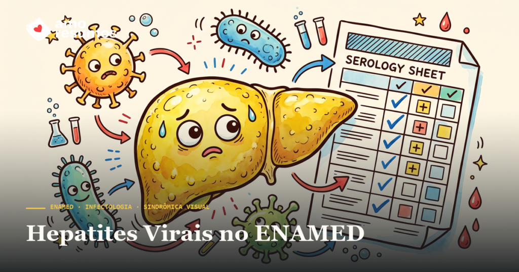 Hepatites Virais no ENAMED — capa Sindrômica Visual ENAMED