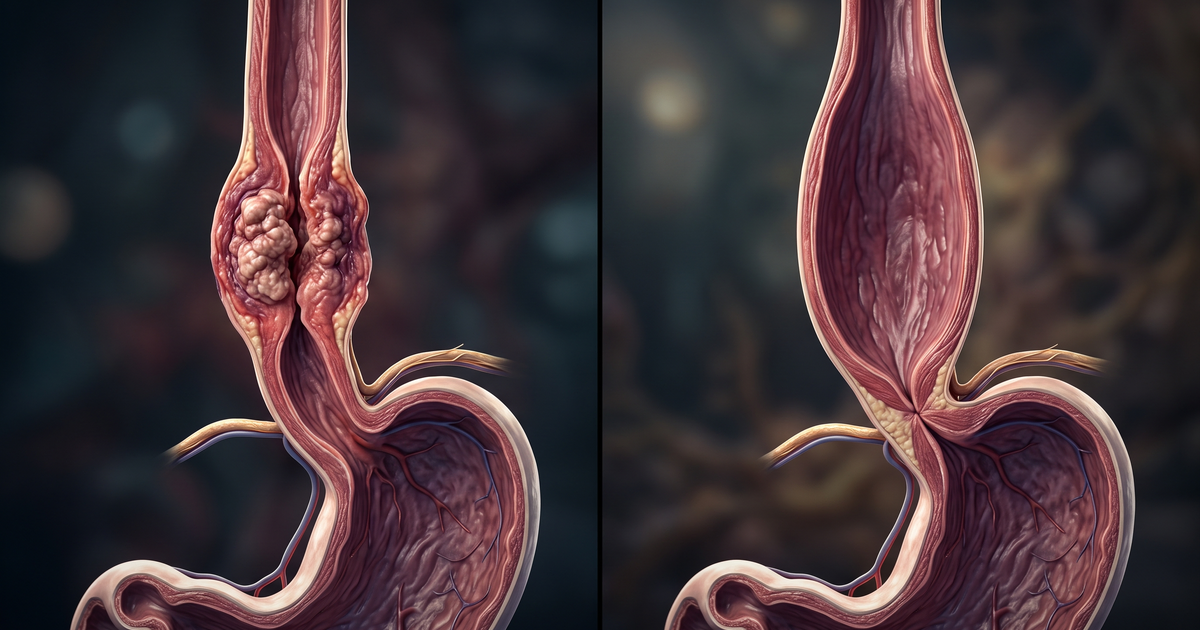 Disfagia esofágica: mecânica (só sólidos) versus motora/acalasia (sólidos e líquidos) — Sindrômica Visual