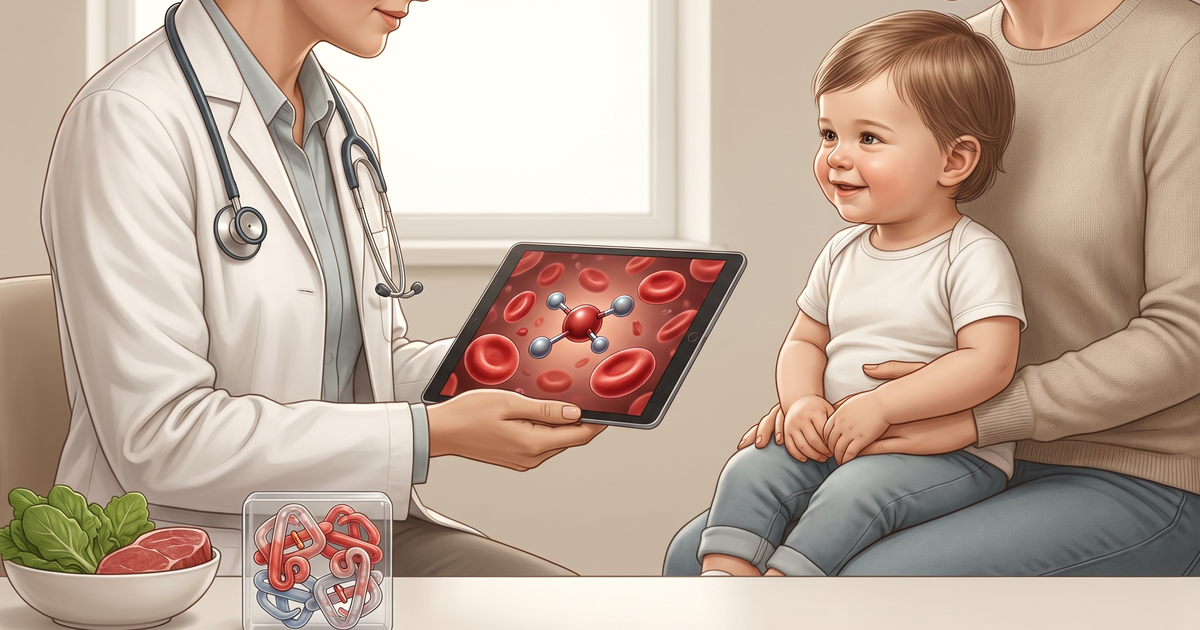 Nova diretriz SBP de Anemia Ferropriva (2026) — ilustração — Amo Resumos