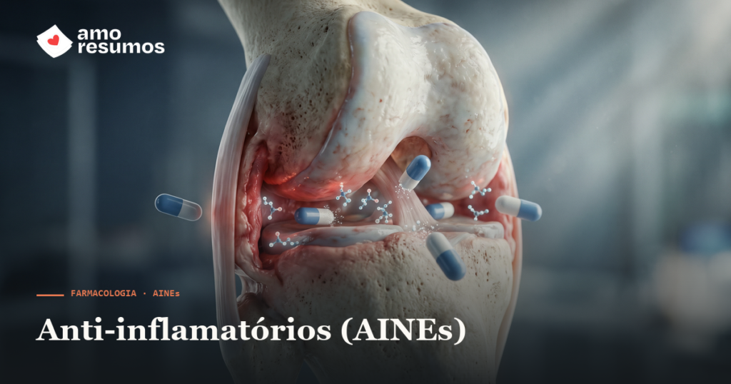 Anti-inflamatórios (AINEs): mecanismo, usos e riscos — Amo Resumos