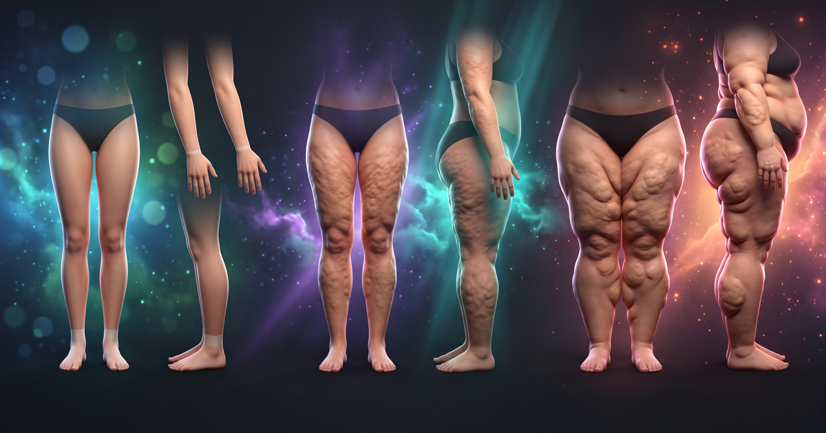 Os estágios do lipedema (1 a 3) e os tipos por região acometida — Amo Resumos
