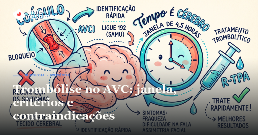 Trombólise no AVC: janela, critérios e contraindicações — Amo Resumos