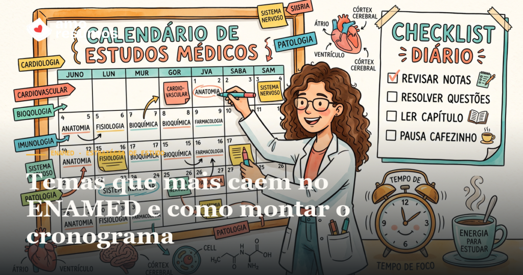 Temas que mais caem no ENAMED e como montar o cronograma — Amo Resumos