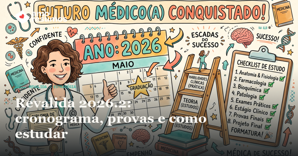 Revalida 2026.2: cronograma, provas e como estudar — Amo Resumos