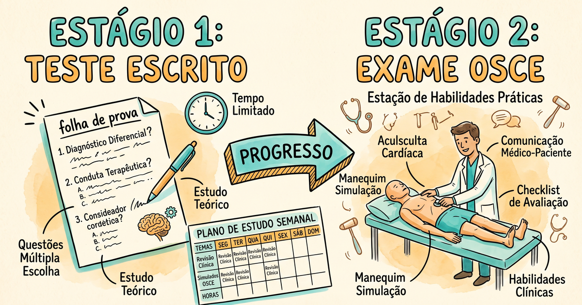 Revalida 2026.2: as duas etapas (teórica e de habilidades) e o cronograma de estudo — Amo Resumos