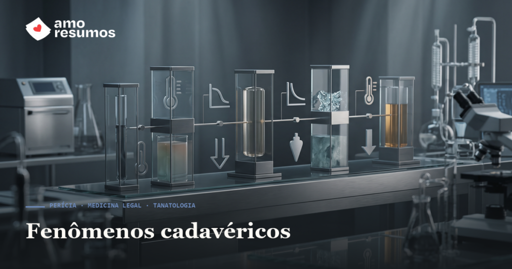 Fenômenos cadavéricos: livores, rigidez e resfriamento na prova — Amo Resumos
