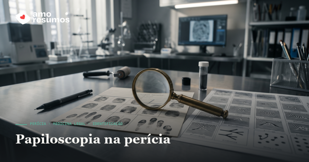 Papiloscopia na perícia: os 4 tipos de Vucetich e os 12 pontos — Amo Resumos