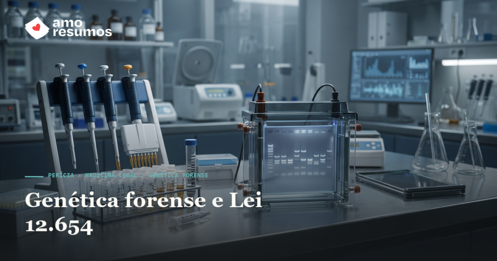 Genética forense e Lei 12.654: DNA, RIBPG e o banco de perfis — Amo Resumos