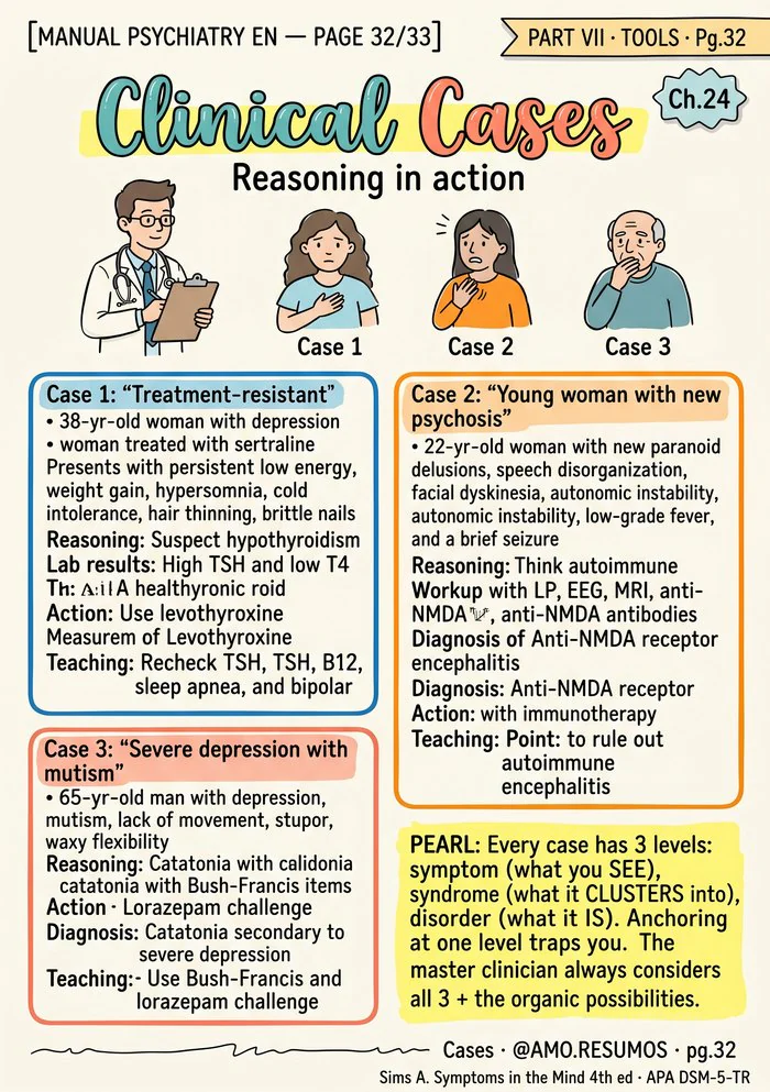 Commented clinical cases page