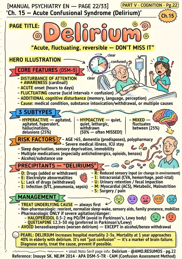 Page: acute confusional syndrome, delirium