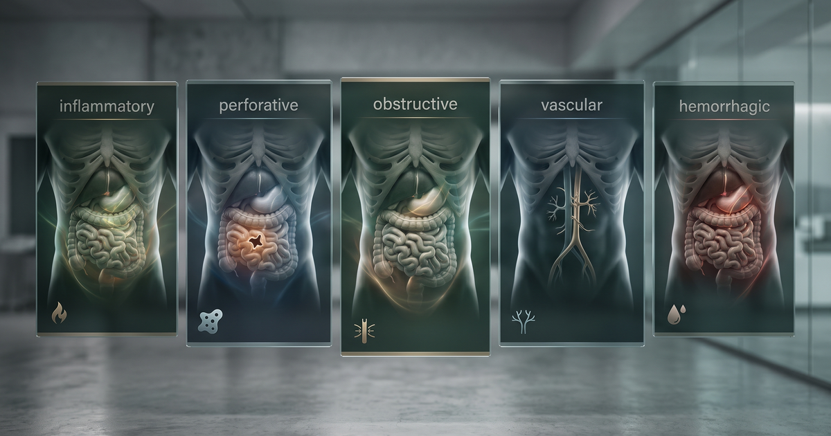 As 5 síndromes do abdome agudo: inflamatório, perfurativo, obstrutivo, vascular e hemorrágico — Amo Resumos