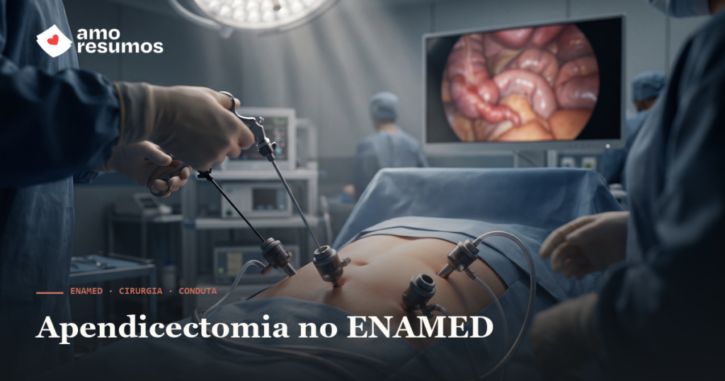 Apendicectomia no ENAMED: quando operar, aberta × videolaparoscópica — Amo Resumos