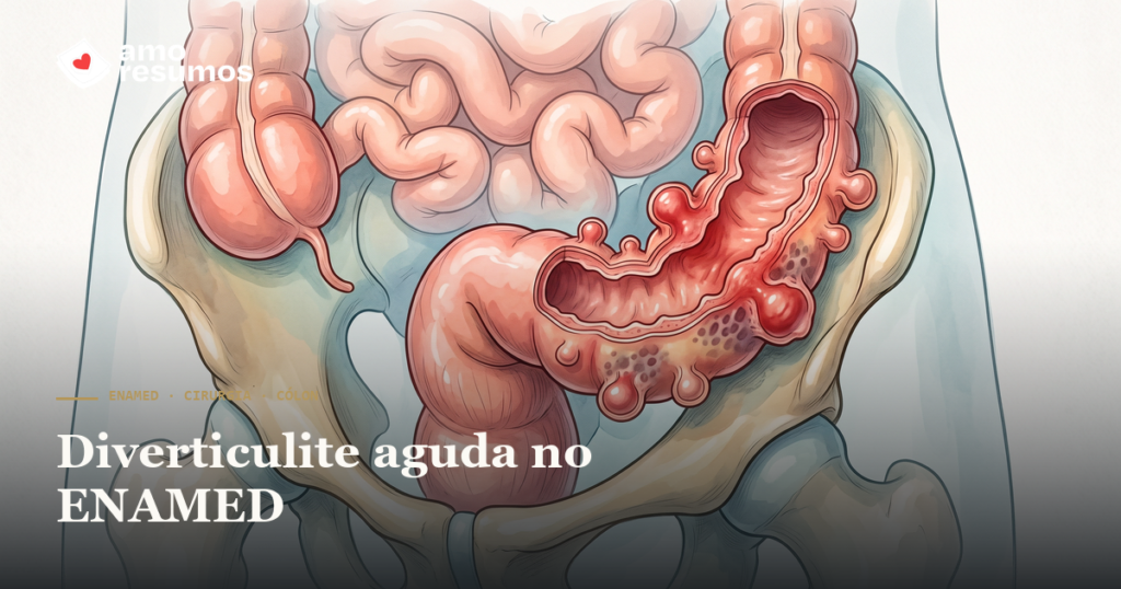 Diverticulite aguda no ENAMED: classificação de Hinchey e conduta — Amo Resumos