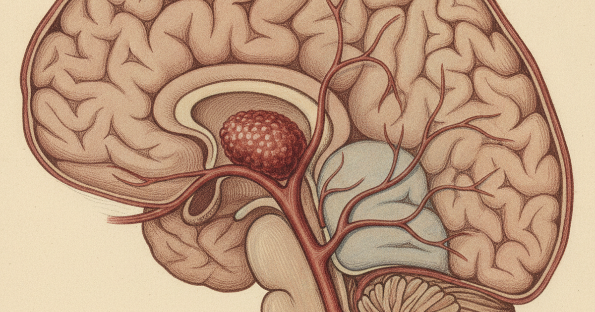 AVC isquêmico: artéria cerebral ocluída e território isquêmico — ilustração Amo Resumos