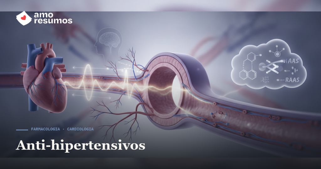 Anti-hipertensivos: as 5 classes e quando usar cada uma — Amo Resumos