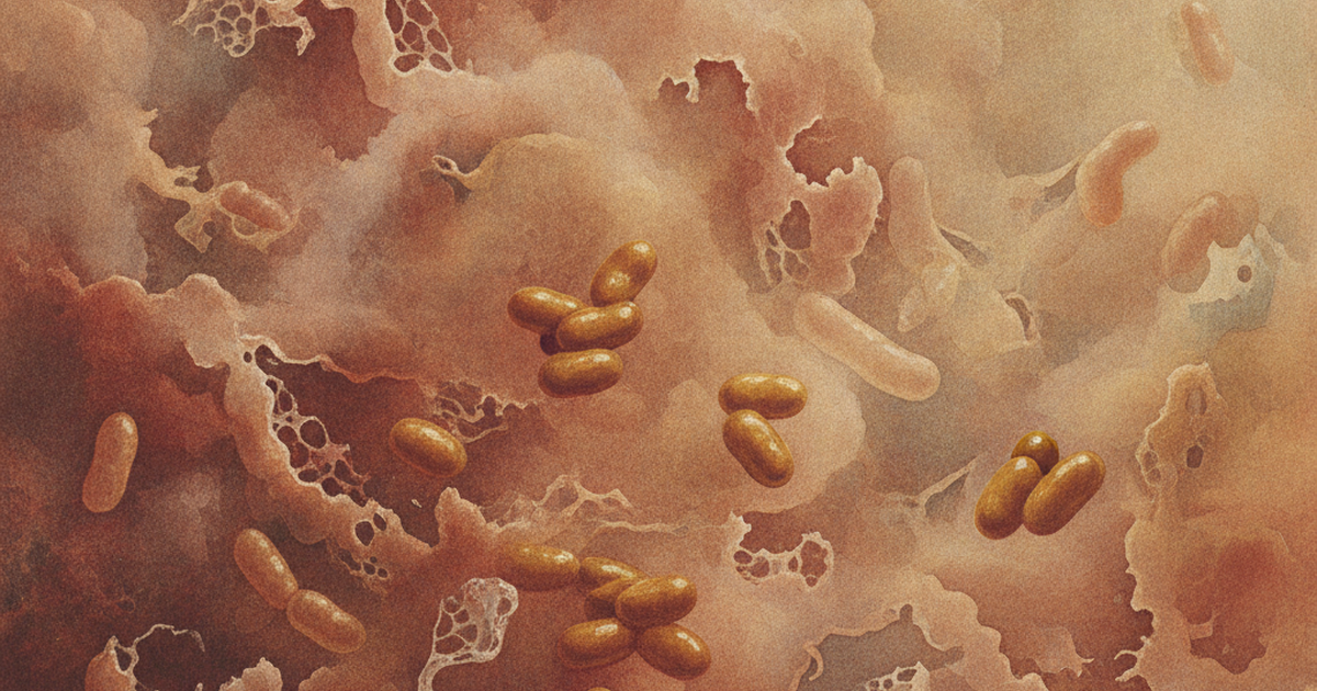 Resistência bacteriana: poucas células sobrevivem enquanto a maioria morre — ilustração Amo Resumos