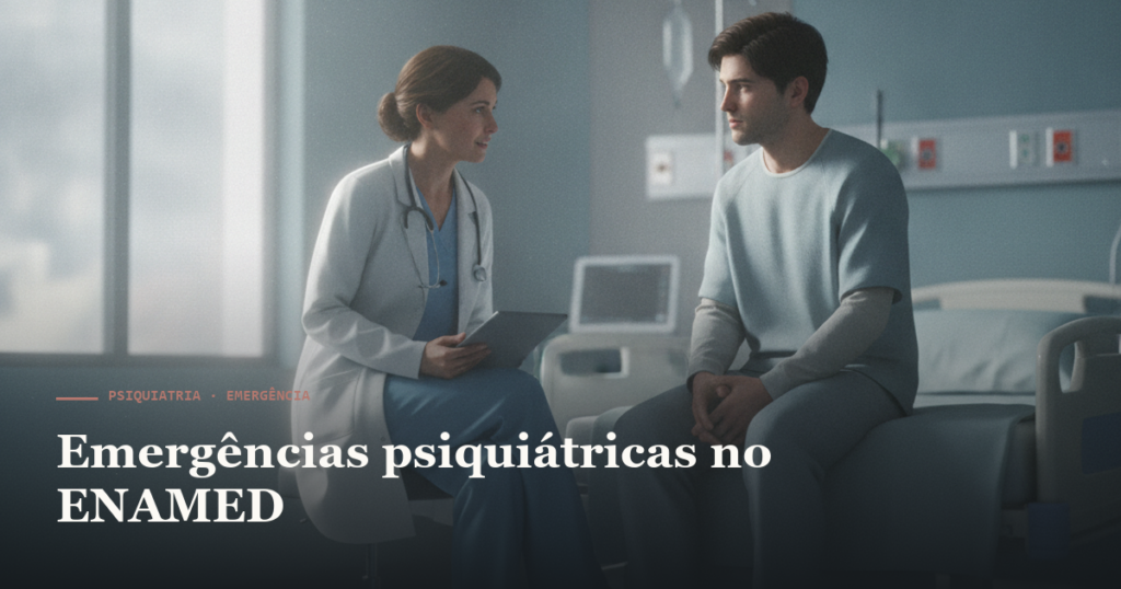 Emergências psiquiátricas no ENAMED: risco de suicídio e agitação — Amo Resumos
