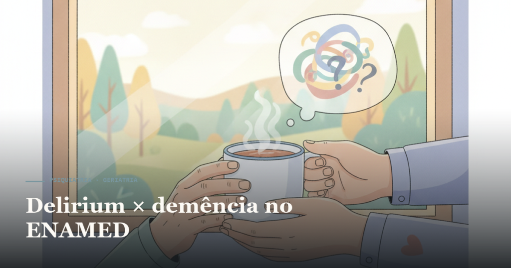 Delirium × demência no ENAMED: como não confundir no idoso — Amo Resumos